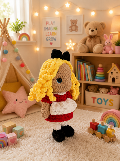 Adorable Handmade Crochet Doll – A Charming Companion for Play & Display