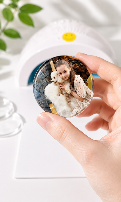 2" Pearl Glass Photo Magnets – Turn Your Memories Into Keepsakes