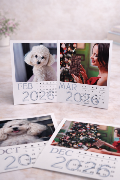 Personalized Photo Calendar 2026 – Custom Monthly Picture Calendar Gift