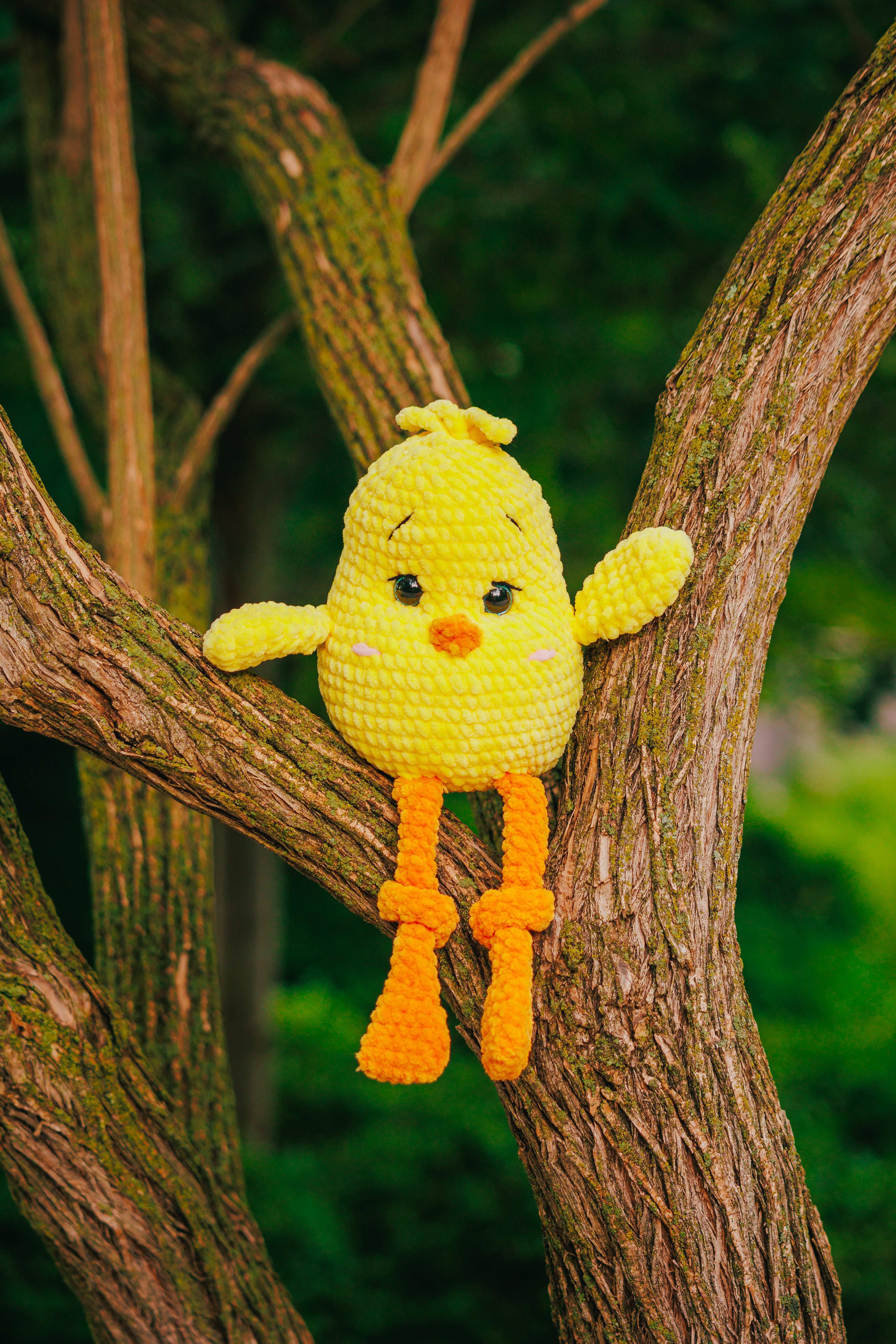Handmade Yellow Crochet Chick – Amigurumi Bird