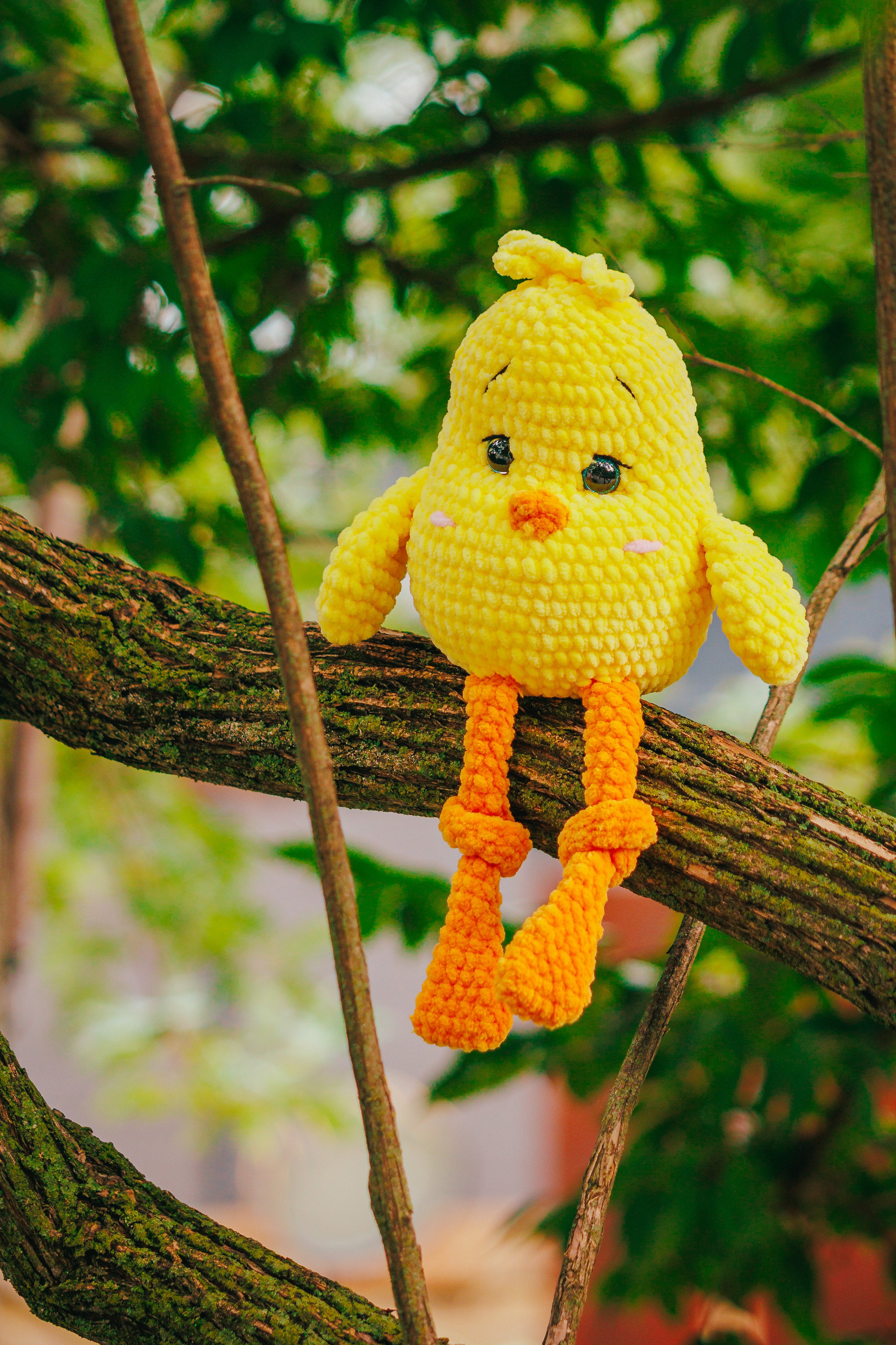 Handmade Yellow Crochet Chick – Amigurumi Bird