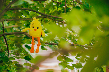 Handmade Yellow Crochet Chick – Amigurumi Bird