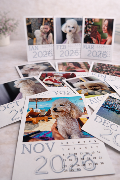 Personalized Photo Calendar 2026 – Custom Monthly Picture Calendar Gift