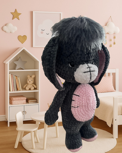 Handmade Crochet Donkey Plush – Soft Amigurumi Toy