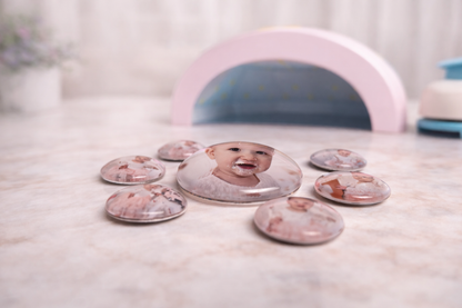 Pearl Glass Flower Fridge Magnets