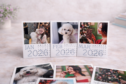 Personalized Photo Calendar 2026 – Custom Monthly Picture Calendar Gift