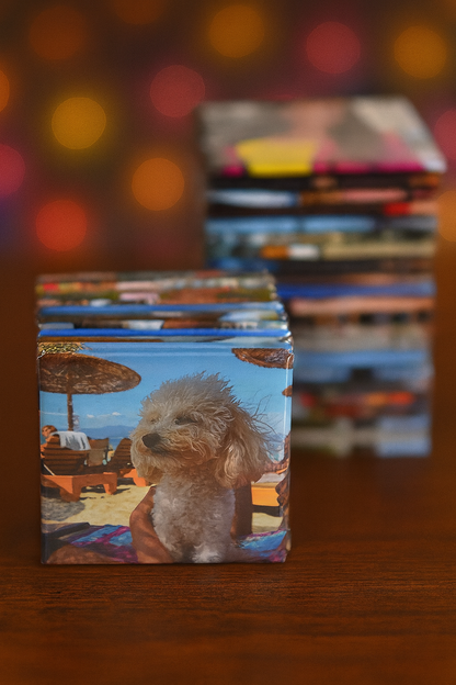 Custom Photo Fridge Magnets – Personalized 2x2 Family Gift & Save the Date