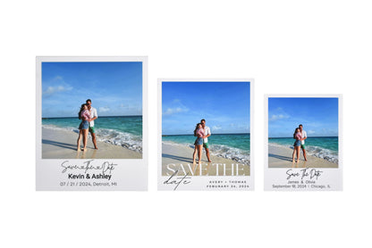 Custom Photo Save the Date Magnets for Wedding Announcement