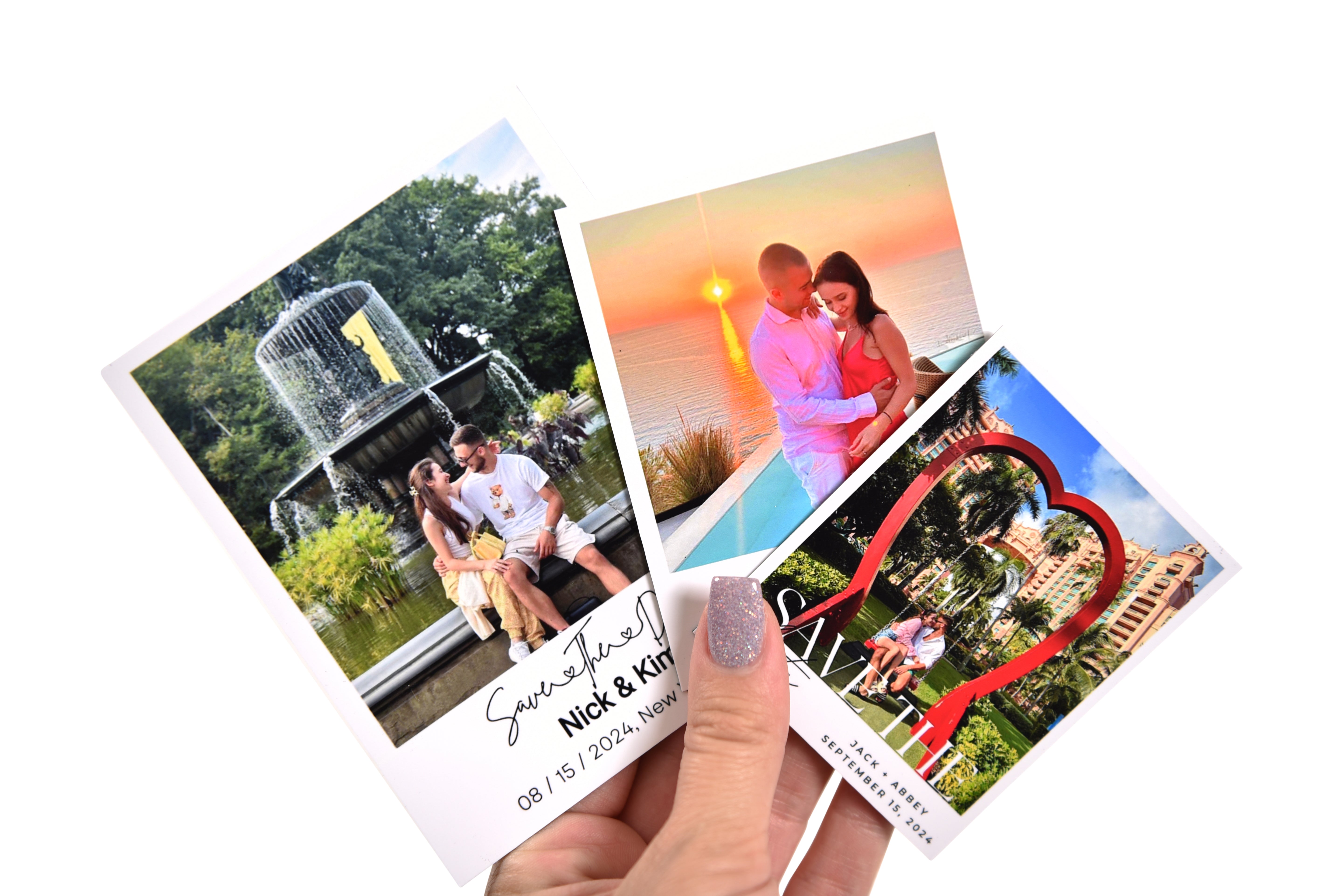 Custom Photo Save the Date Magnets for Wedding Announcement
