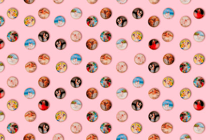 Custom Photo Glass Pearl Magnets – Personalized Fridge Decor
