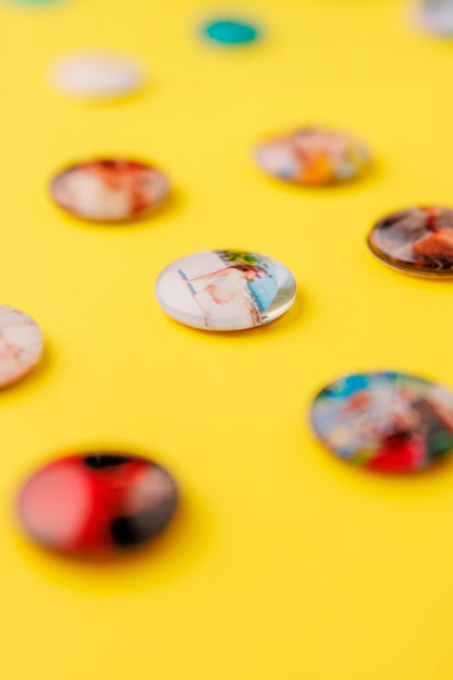 Custom Photo Glass Pearl Magnets – Personalized Fridge Decor