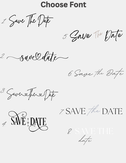 Custom Photo Save the Date Magnets for Wedding Announcement