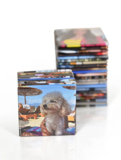 Custom Photo Fridge Magnets – Personalized 2x2 Family Gift & Save the Date