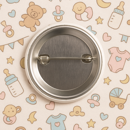 Gender Reveal Button Pins – Team Girl & Team Boy Baby Shower Favors